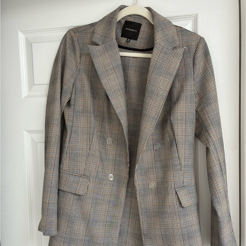 Dynamite Checkered Women's Blazer